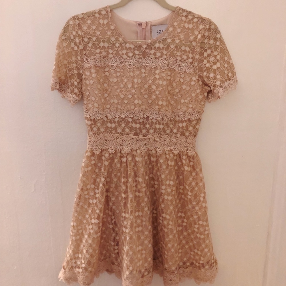 NEW Revolve JOA pale pink baby doll dress